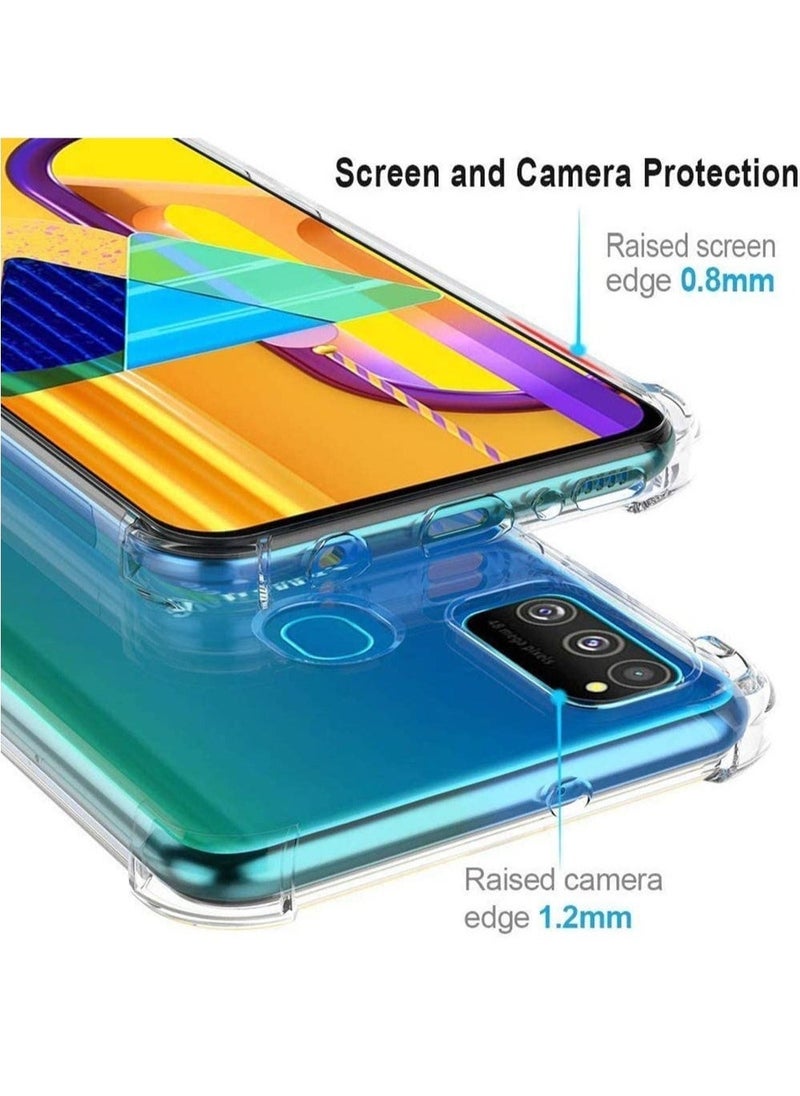 Raxoom Samsung Galaxy M30S Case Cover Protective Shock Absorption Bumper soft Transparent Case (Clear) - Image 3
