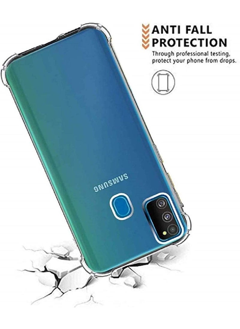 Raxoom Samsung Galaxy M30S Case Cover Protective Shock Absorption Bumper soft Transparent Case (Clear) - Image 4