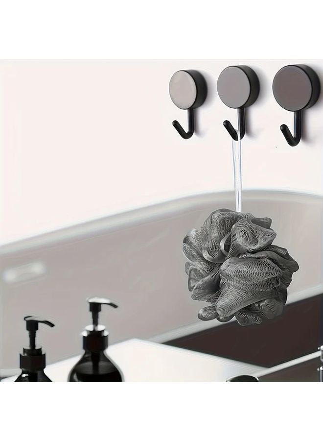 Black Self Adhesive Wall Hooks No Drill Easy Installation For Kitchen Bathroom - Image 1