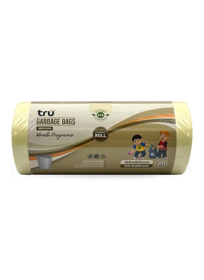 Tru Vanilla Scented Garbage Bags Compact Roll 60x90cm - Pack of 3  - Image 2
