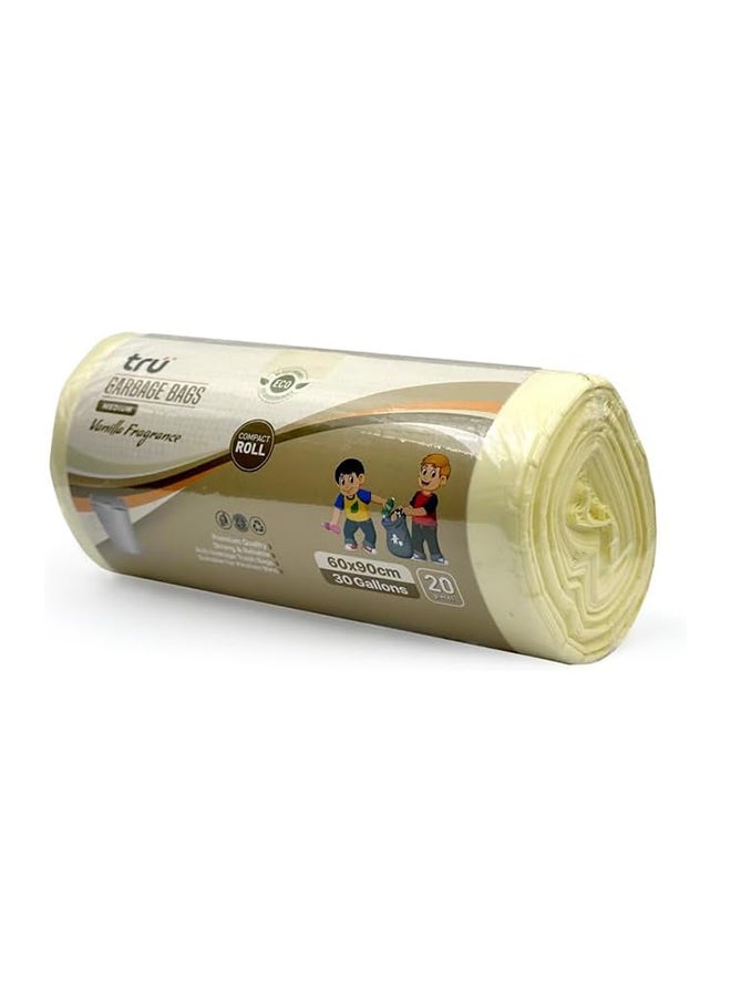 Tru Vanilla Scented Garbage Bags Compact Roll 60x90cm - Pack of 3  - Image 3