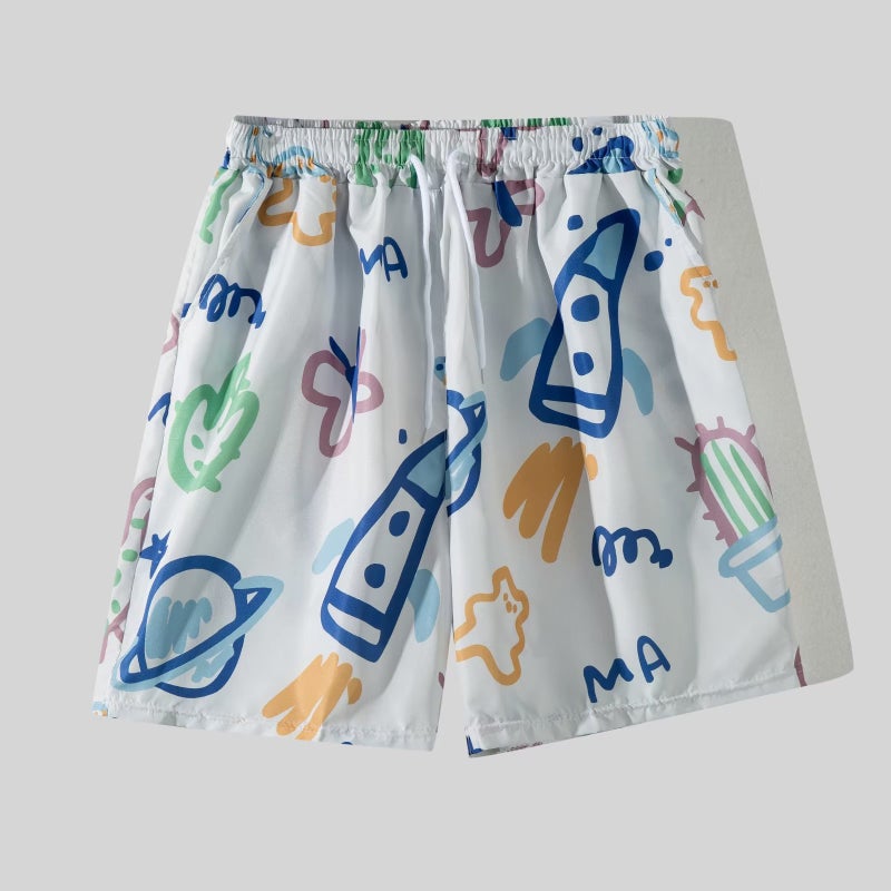Cartoon Duck Couple Casual Beachwear Set 1307 Top  - Image 3