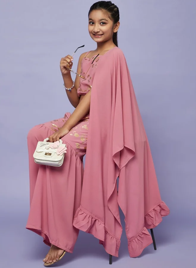 AKS  Pink 3-Piece Ethnic Set for Girls for Women | Best Price UAE