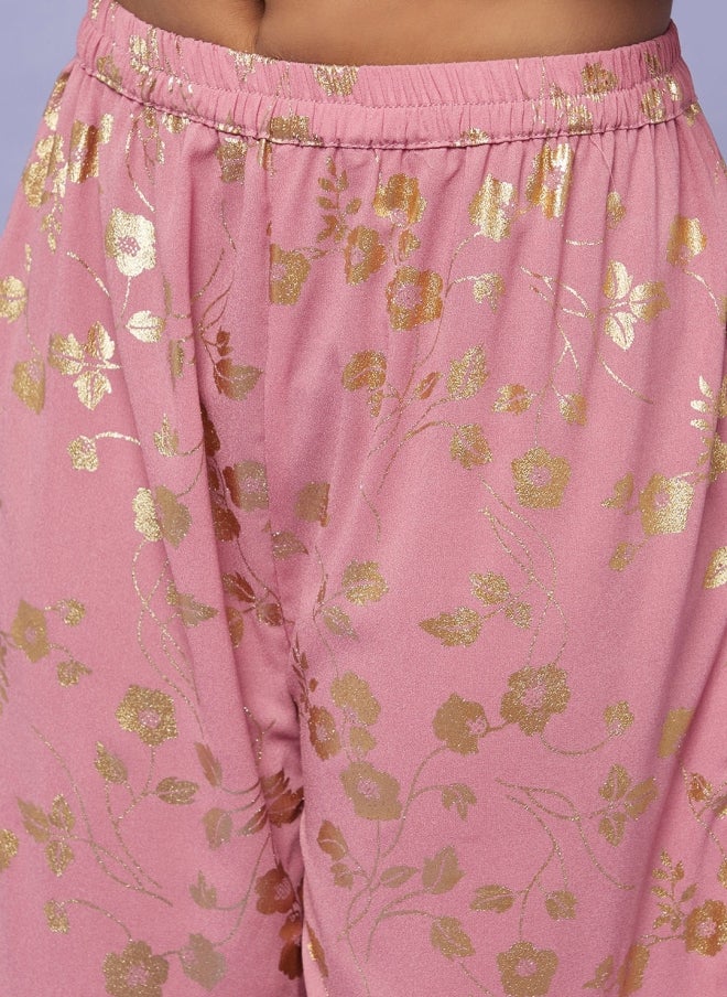 أيه كيه إس طقم بناتي عرقي وردي من  قطع - Image 3