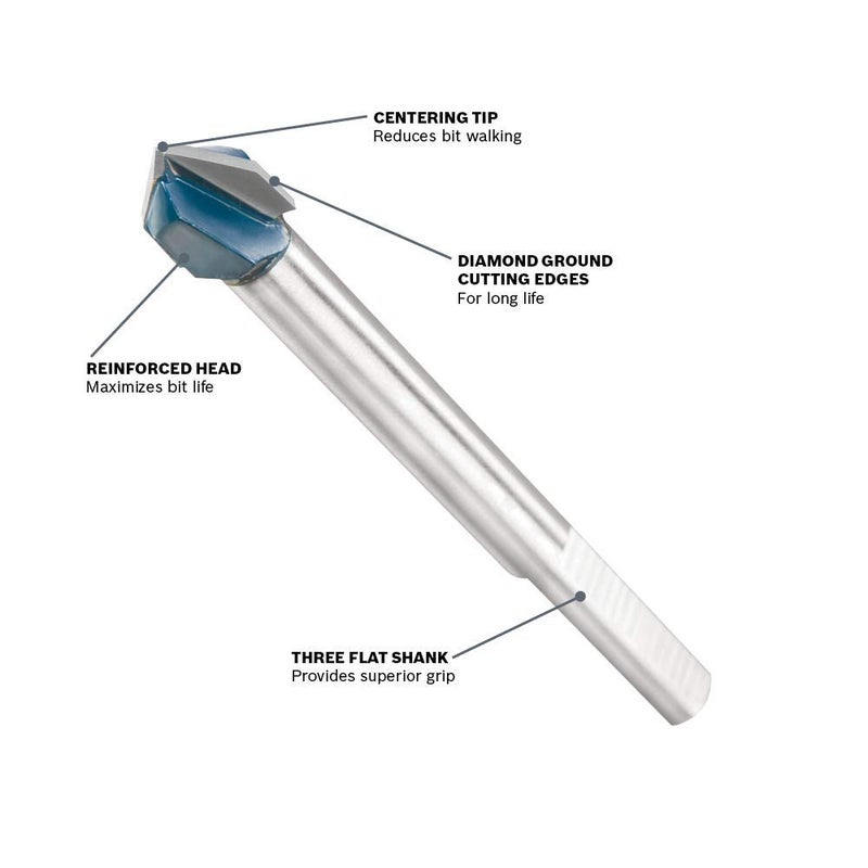 BOSCH BOSCH GT2000 4-Piece Carbide Tipped Glass  - Image 2