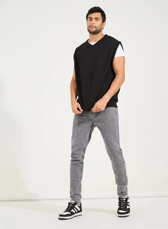 ستايلي سويتر بنمط فيست مع قصة مريحة