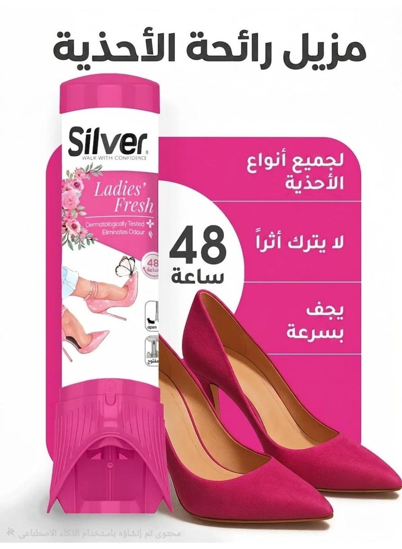 Silver Fresh Women's Shoe Perfume and Deodorizer 100 ml - Image 1