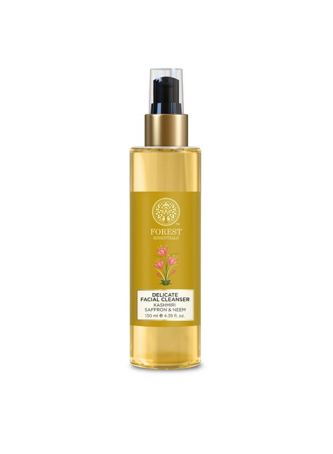 Forest Essentials Delicate Facial Cleanser With Saffron & Neem | Ayurvedic Purifying Face Wash | For Combination To Oily Skin | Sulphate Free | Paraben Free - Image 1