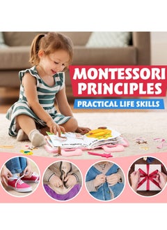 Y&D Quiet Book for Kids, Toddler Travel Toys Felt Busy Preschool Learning Montessori 10 Page Activity 2 3 4 Year Old Girls  - Image 5