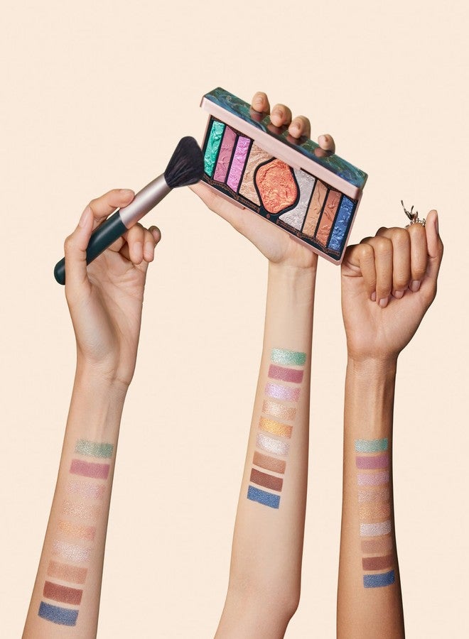 FLORASIS Floral Engraving Phoenix Makeup Palette Makeup Long Lasting Blendable Natural Eyeshadow Palette for Women (03 Soaring Sunlight) - Image 4