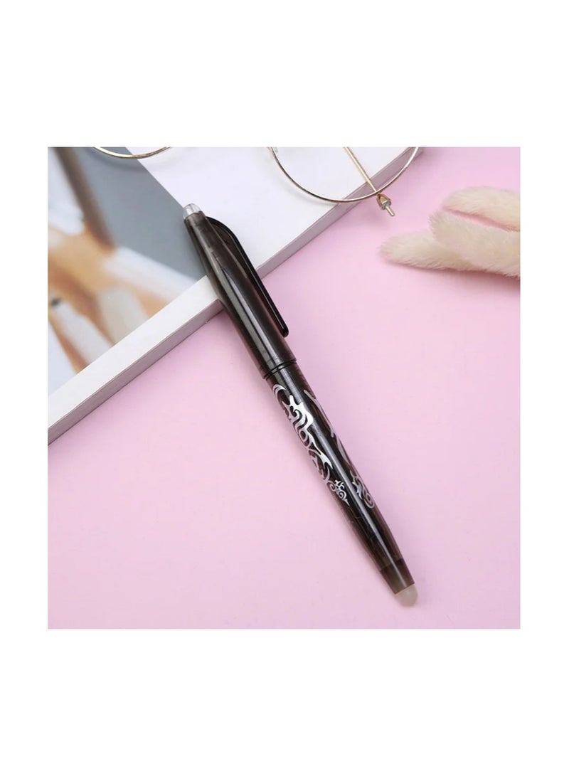 Black erasable pen