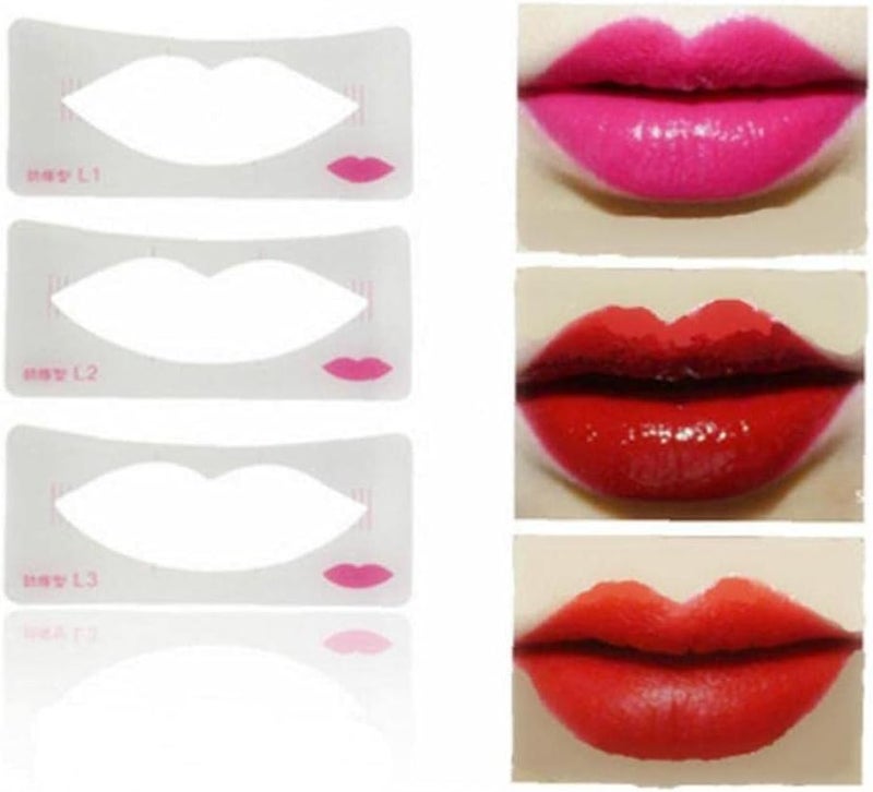 Zonster 3pcs Lip Stencils Shaping Template Makeup Beauty Tool for Cosmetic - Image 1