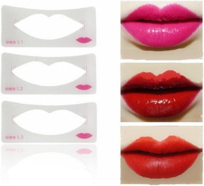 Zonster 3pcs Lip Stencils Shaping Template Makeup Beauty Tool for Cosmetic - Image 4