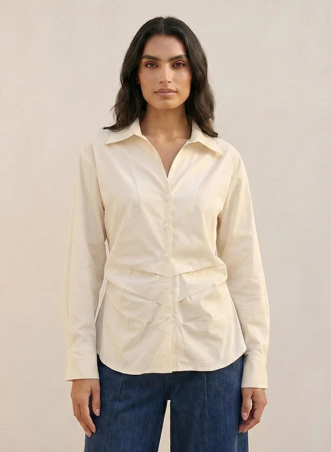 Iconic Iconic Poplin Shirt with Volume Sleeves