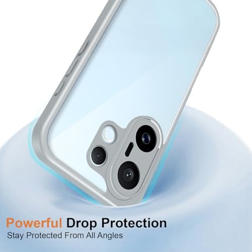 Kapa Hawkeye Clear Slim Tough Back Cover for Vivo X200 FE 5G | Camera Lens Protector Anti Yellow Shockproof Clear Hybrid Case Cover (Grey Sides) - Image 5