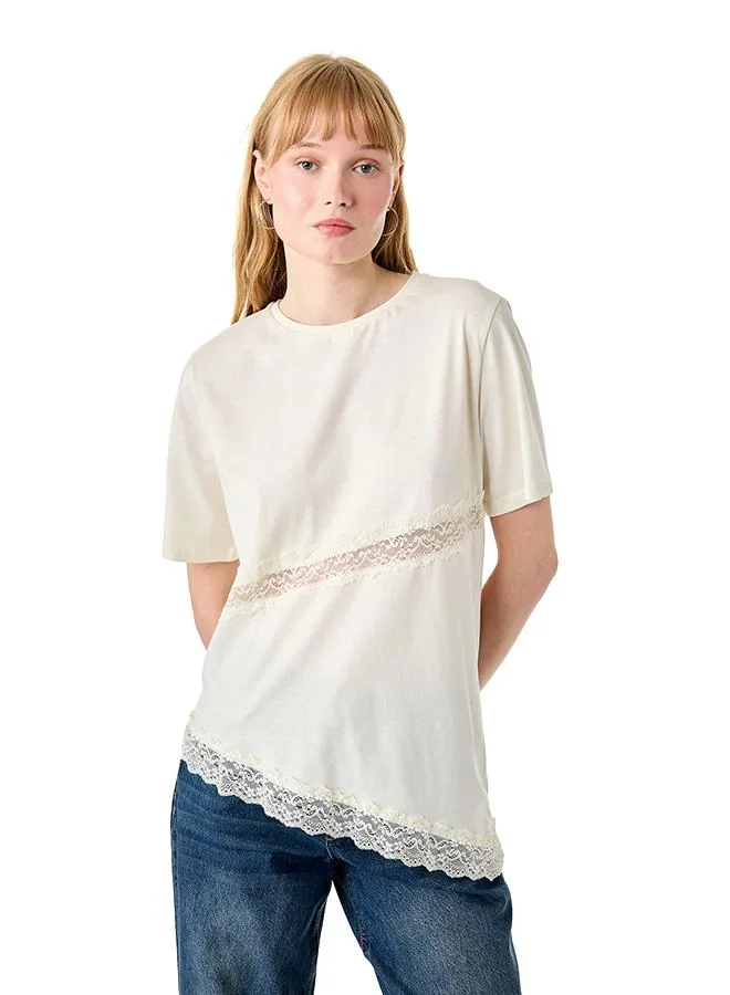 كوتون Asymmetric T-Shirt