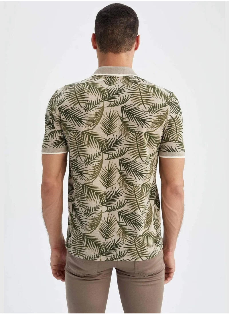 ديفاكتو Man Regular Fit Polo T-Shirt