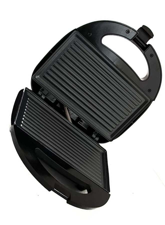 ALSAIF-ELEC Sandwich Maker With Grill Plate 2 Slices 750 W E05328 Black - Image 4