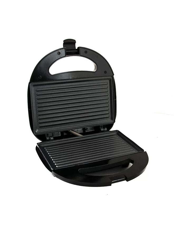 ALSAIF-ELEC Sandwich Maker With Grill Plate 2 Slices 750 W E05328 Black - Image 1