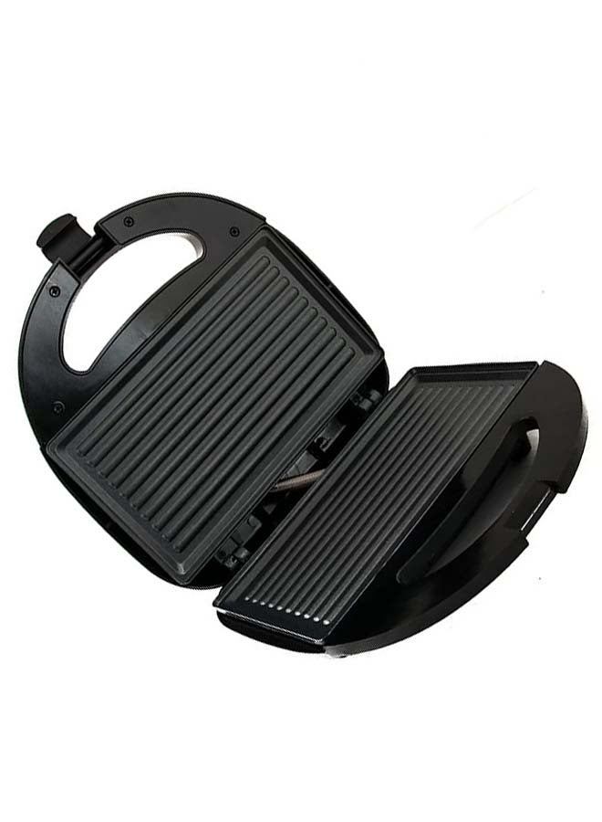 ALSAIF-ELEC Sandwich Maker With Grill Plate 2 Slices 750 W E05328 Black - Image 3