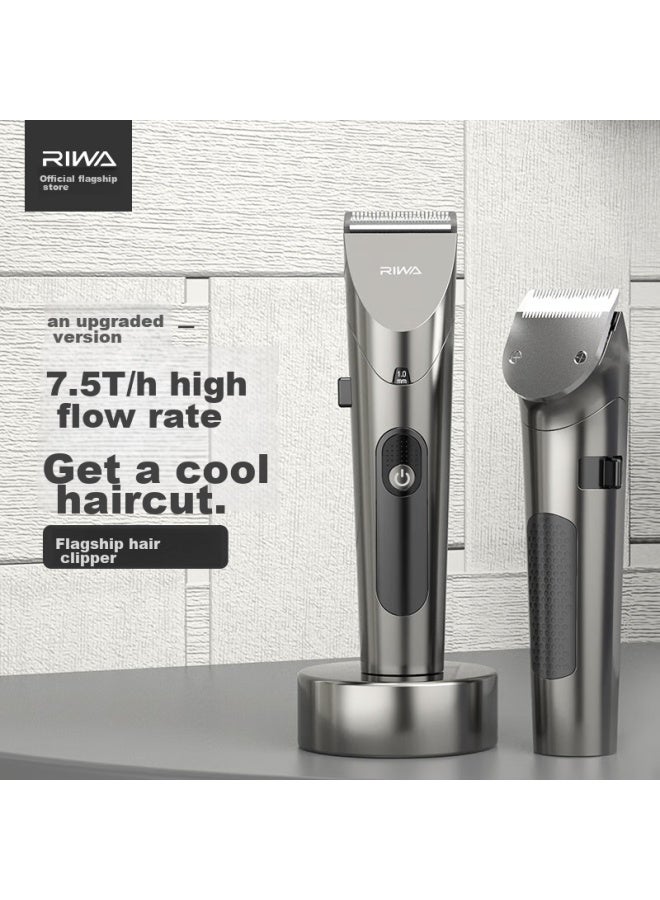 Riwa Hair Clipper, Electric Trimmer, Fully Washable, Professional Adult And Children's Hair Cutting Scissors, Baby Hair Trimmer, Re-6305 Accelerated Model - Image 4