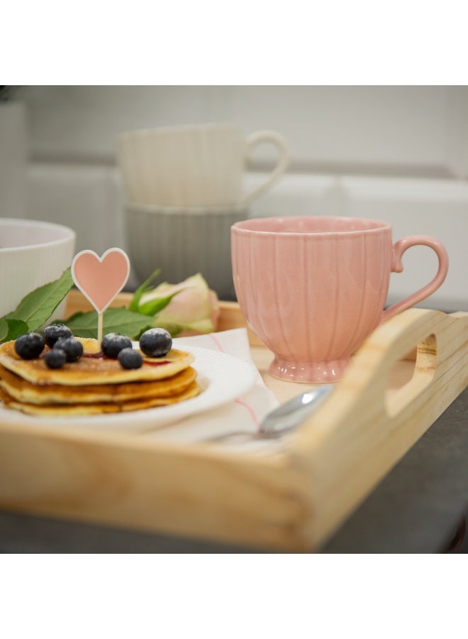Stylish wavy ceramic mug - perfect for coffee and tea - Image 2