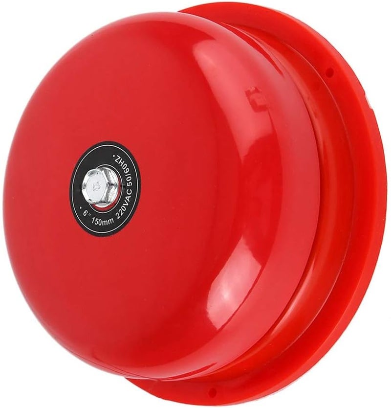 klarako Electric Bell 100db Stainless Steel Internal Strike Type Security Bell for Fire Alarm, Emergency Evacuation, School, Station(220V) - Image 1