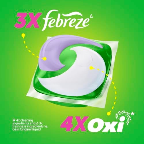 Gain Super Sized Flings Laundry Detergent Pacs, 45 Count, Dewdrop Dream Scent - Image 3