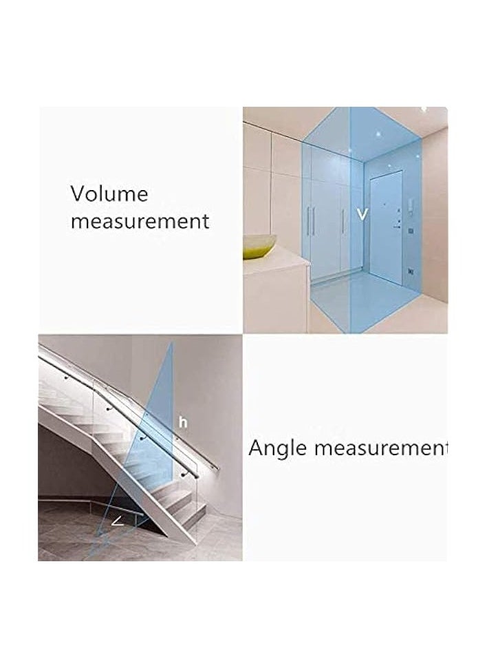 PROMASS Laser Distance Meter Area Volume Angle Pythagorean Laser Rangefinder High Precision Portable Laser Range Finder  - Image 2