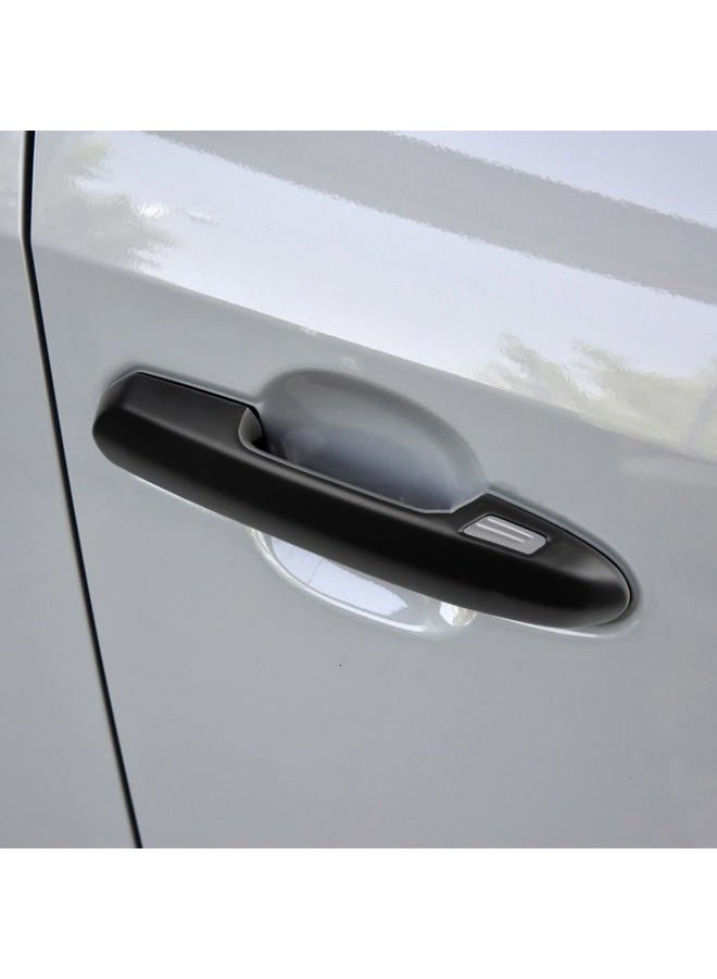 DLOVEG Exterior Door Handle Covers Compatible for 2019-2022 2023 2024 2025 Toyota Rav4 Accessories for Highlander 2024 2023 2022-2020 Handle Protectors with 4 Holes for Auto Sensors (Matte Black) - Image 3