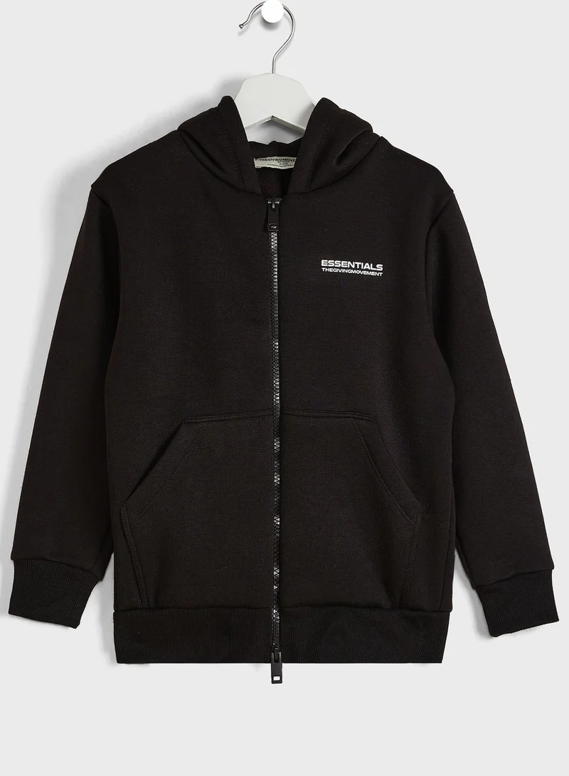 The Giving Movement Lounge Regular Zip Hoodie