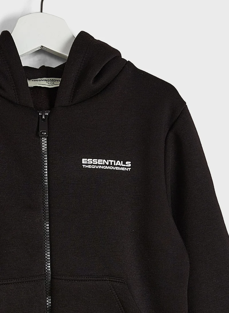 The Giving Movement Lounge Regular Zip Hoodie