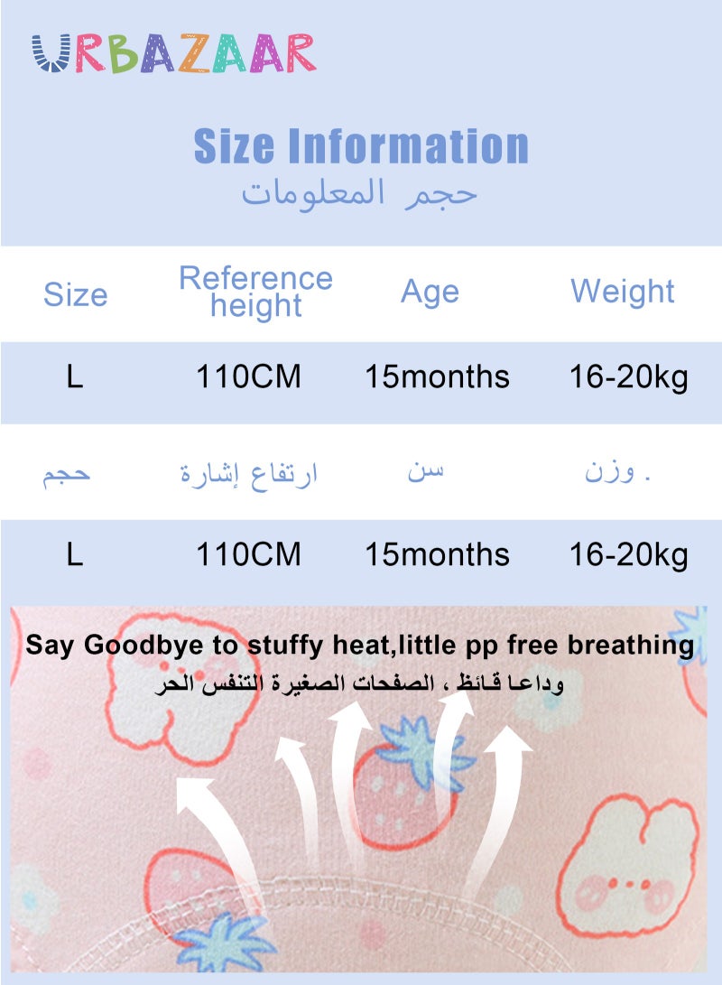 URbazaar 6PCS Baby Potty Training Pants, Breathable Potty Training Underwear, Toddler Learning Training Pants for Girls & Boys 6 Layers Strong Absorbent Cotton Training Underwear - Image 4