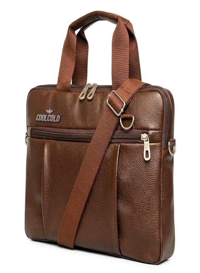 COOLCOLD 15.6 Inch Laptop Bag for Men & Women, Premium Office & Business Messenger Bag with Padded Laptop Compartment, Multiple Organizer Pockets, Adjustable Shoulder Strap, Professional Work Bag - Image 1