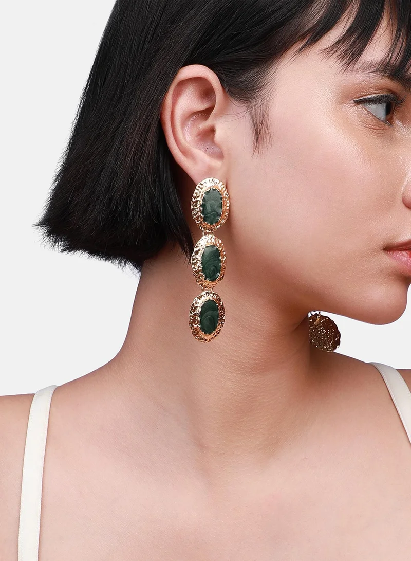 SOHI Radiant Dangles Statement Artificial Earring Jewellery