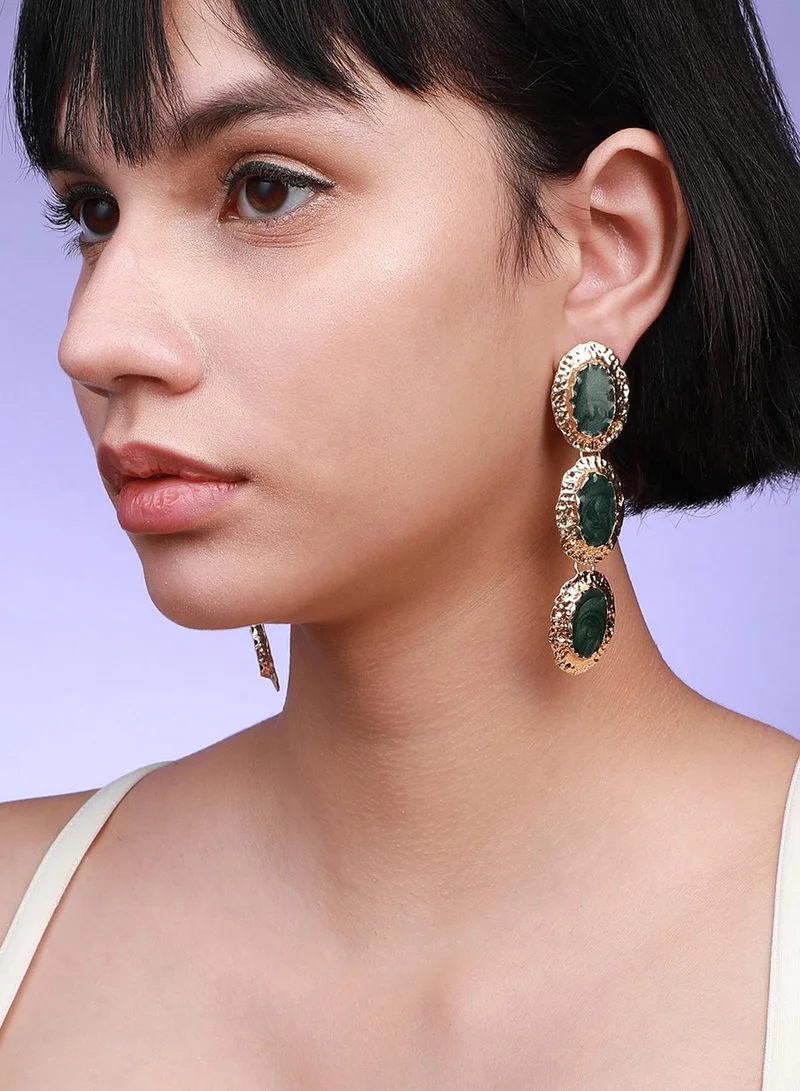 SOHI Radiant Dangles Statement Artificial Earring Jewellery