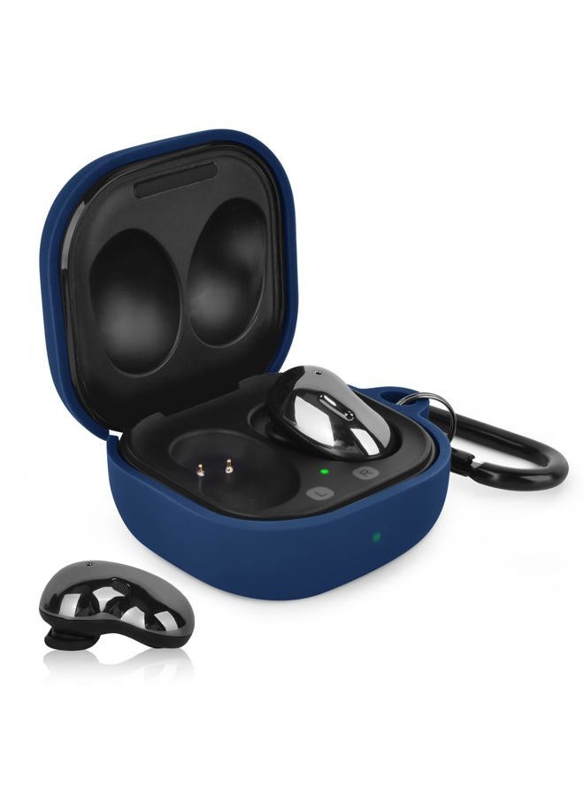 AIRSPO Silicone Case Compatible for Samsung Galaxy Buds 2 Pro/Galaxy Buds2/ Galaxy Buds Pro/Galaxy Buds Pro 2/ Galaxy Buds Live/Galaxy Buds FE Cases (Dark Blue) - Image 3