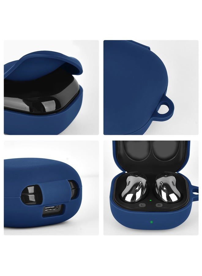 AIRSPO Silicone Case Compatible for Samsung Galaxy Buds 2 Pro/Galaxy Buds2/ Galaxy Buds Pro/Galaxy Buds Pro 2/ Galaxy Buds Live/Galaxy Buds FE Cases (Dark Blue) - Image 4
