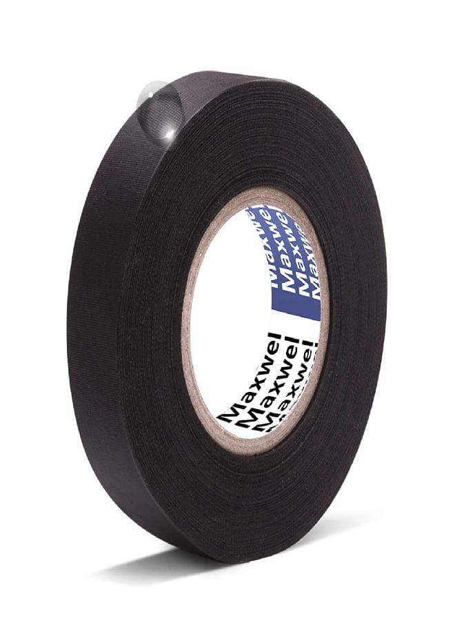 Maxwel Automotive Wiring Harness Cloth Tape - Maxwel VERSAF51217 Chemical Fiber Cloth High Temp Wire Harness Wrapping Tape for Auto Electrical Wrap, Protection, Insulation 19MM × 25M Pack of 1 Piece - Image 1