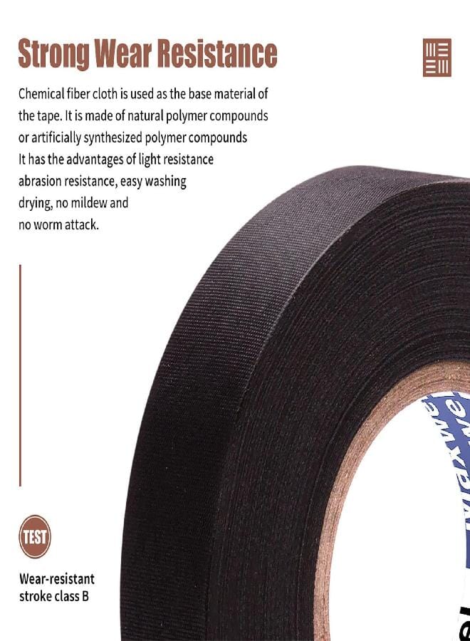 Maxwel Automotive Wiring Harness Cloth Tape - Maxwel VERSAF51217 Chemical Fiber Cloth High Temp Wire Harness Wrapping Tape for Auto Electrical Wrap, Protection, Insulation 19MM × 25M Pack of 1 Piece - Image 4