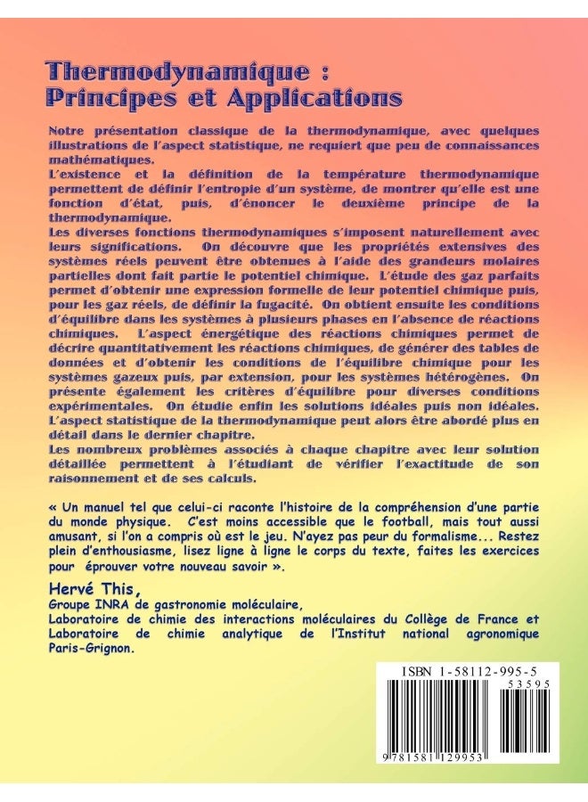 Thermodynamique: Principes et Applications  - Image 2