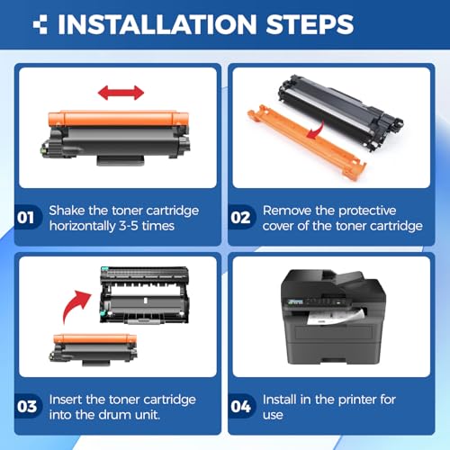 KingKJ TN830XL Toner Cartridge Black 2-Pack High Yield Replacement for Brother TN830XL TN830 XL Compatible for HL-L2460DW HL-L2405W HL-L2480DW MFC-L2820DW DCP-L2640DW MFC-L2900DW HL-L2400D Laser Printer Ink - Image 5