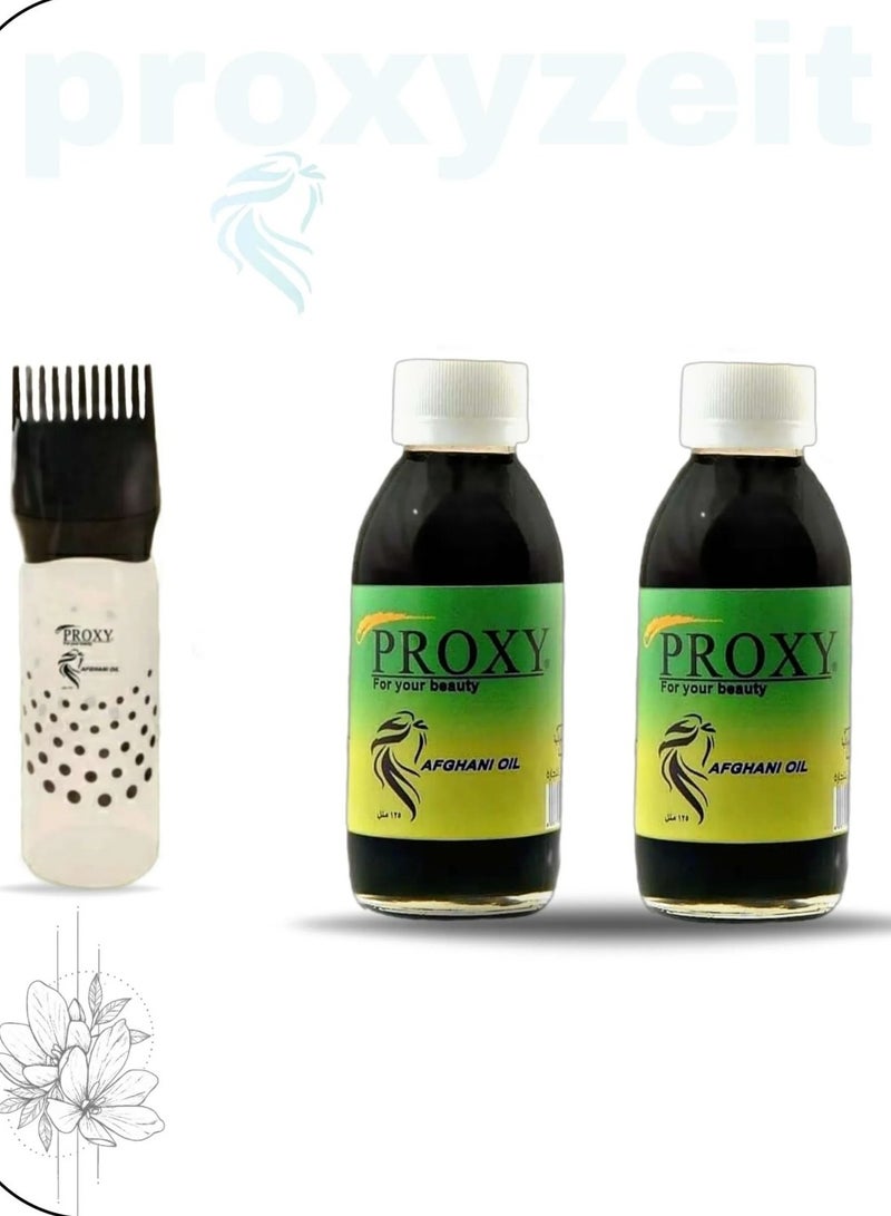 PROXY Two boxes of original Proxy oil, 125 ml + comb