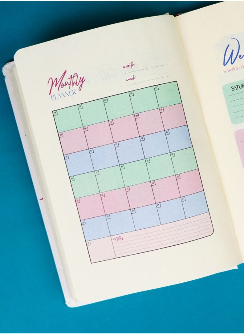 Marble Printed Notebook A5 Size (Purple)