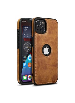 Mikki iPhone 15 Pro Max Case, Vegan Leather Protective Case for iPhone 15 Pro Max 6.7", Luxury, Elegant and Beautiful Design Cover, Non-Slip Vintage Looking Perfect Stitching Leather Case (Brown)  - Image 1