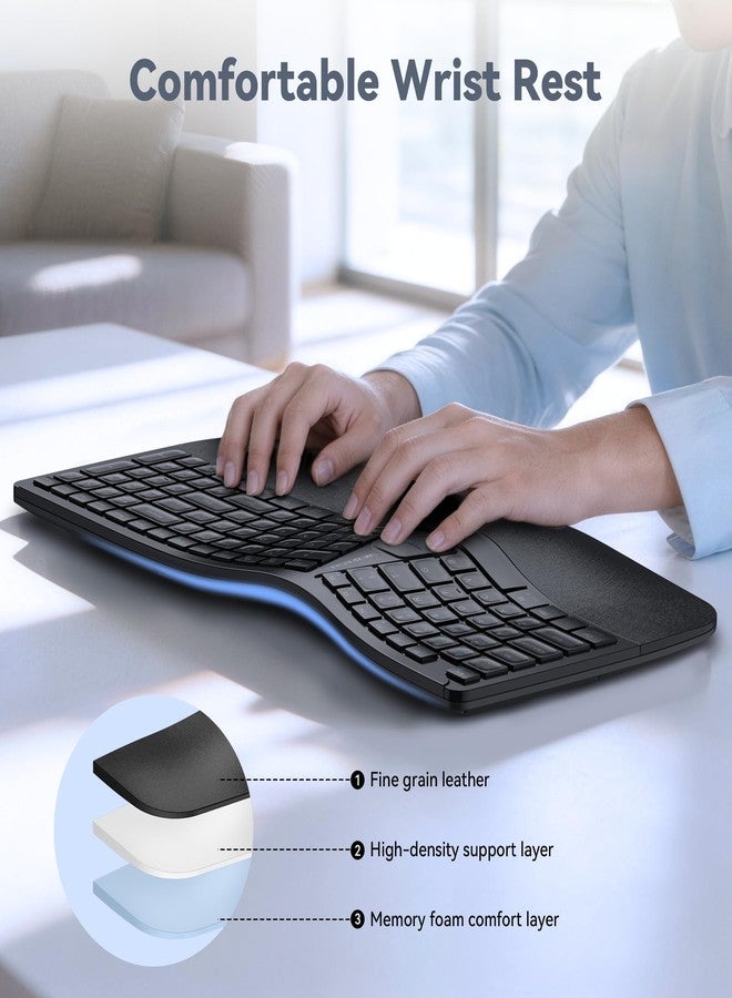 TECKNET Ergonomic Keyboard, Rechargeable - Image 3