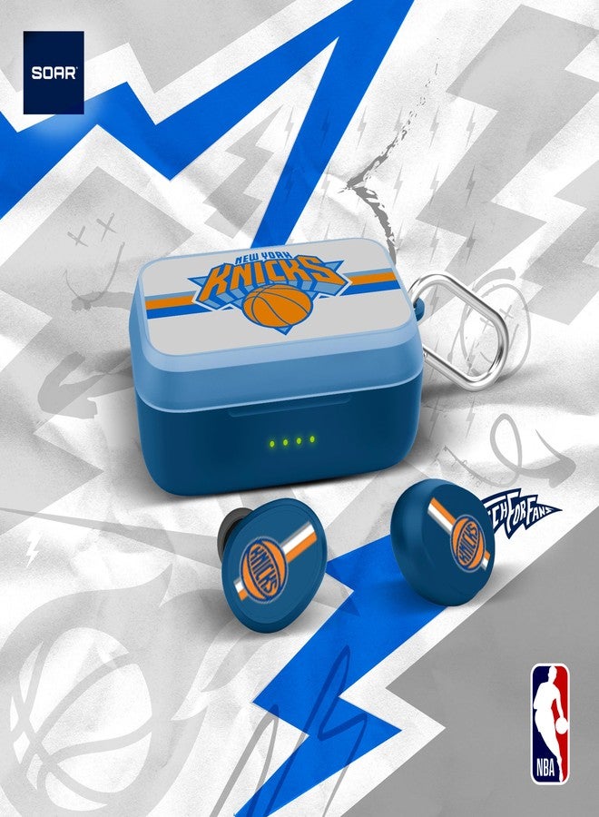 SOAR NBA Wireless Sport Earbuds: Comfortable Fit & Convenient Charging, New York Knicks - Image 5