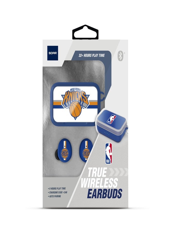 SOAR NBA Wireless Sport Earbuds: Comfortable Fit & Convenient Charging, New York Knicks - Image 2