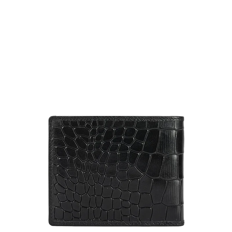 Da Milano black Black Bifold Leather Mens Wallet for Men | Best Price UAE