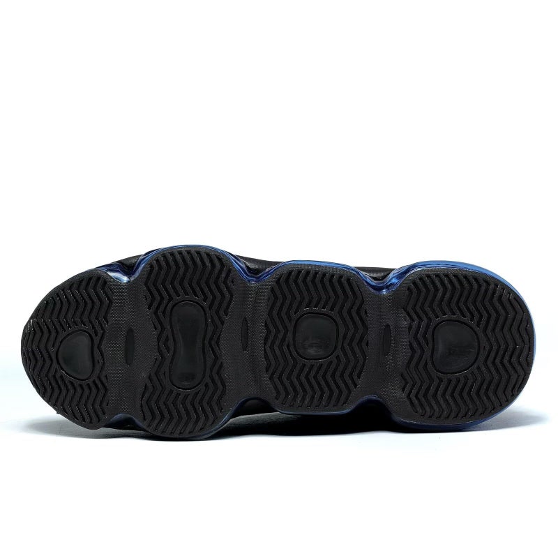 Socviis Mens Air Running Shoes Non Slip Workout Casual Sport Walking Shoes Basketball Sneakers Fashion Tennis Fitness Trainers Black Blue - Image 4
